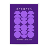 Bauhaus Exhibition Photographic Print, Geometric Art Print, 1923 Poster, Vintage Wall Art, Purple Art, Minimalist Print, Home Decor - Tawshia